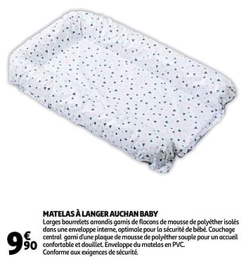 Produit Maison Auchan Ronq Matelas A Langer Auchan Baby En Promotion Chez Auchan Ronq