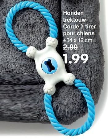 Promoties Honden trektouw corde à tirer pour chiens - Huismerk - Wibra - Geldig van 27/01/2020 tot 08/02/2020 bij Wibra