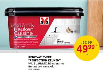 Promoties Renovatieverf perfection keuken - V33 - Geldig van 05/02/2020 tot 17/02/2020 bij Brico