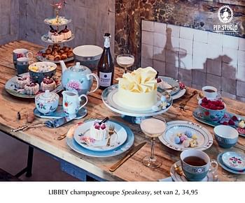 Promoties Libbey champagnecoupe speakeasy - Libbey - Geldig van 01/01/2020 tot 31/03/2020 bij De Bijenkorf