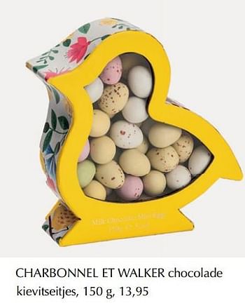 Promoties Charbonnel et walker chocolade kievitseitjes - Charbonnel et Walker  - Geldig van 01/01/2020 tot 31/03/2020 bij De Bijenkorf