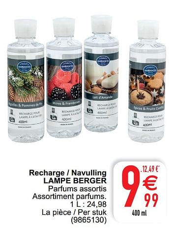 Promoties Recharge - navulling lampe berger - Lampe Berger - Geldig van 28/01/2020 tot 10/02/2020 bij Cora