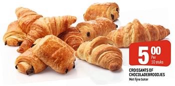 Promoties Croissants of chocoladebroodjes - Huismerk - Smatch - Geldig van 29/01/2020 tot 04/02/2020 bij Smatch