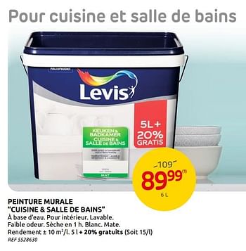 Promotions Peinture murale cuisine + salle de bains levis - Levis - Valide de 05/02/2020 à 17/02/2020 chez BricoPlanit