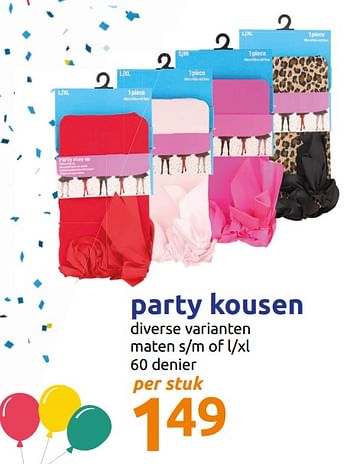 Promoties Party kousen - Huismerk - Action - Geldig van 29/01/2020 tot 04/02/2020 bij Action