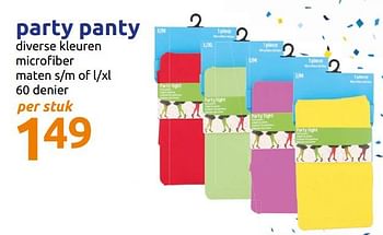 Promoties Party panty - Huismerk - Action - Geldig van 29/01/2020 tot 04/02/2020 bij Action