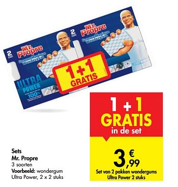 Promoties Wondergum ultra power - Mr. Propre - Geldig van 29/01/2020 tot 10/02/2020 bij Carrefour