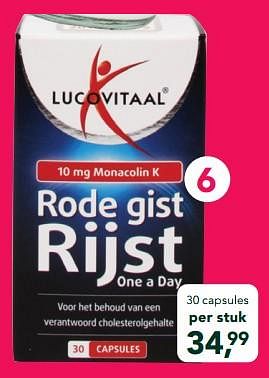 Promoties Rode gist rijst - Lucovitaal - Geldig van 27/01/2020 tot 23/02/2020 bij Holland & Barret