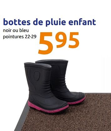 Produit Maison Action Bottes de pluie enfant En promotion chez