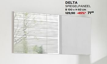Promoties Delta spiegelpaneel - Storke - Geldig van 01/02/2020 tot 23/02/2020 bij X2O