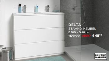 Promoties Delta staand meubel - Storke - Geldig van 01/02/2020 tot 23/02/2020 bij X2O