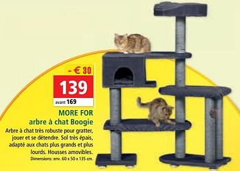 Promotion Maxi Zoo More For Arbre A Chat Boogie More For Animaux Accessoires Valide Jusqua 4 Promobutler