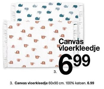 Promoties Canvas vloerkleedje - Huismerk - Zeeman  - Geldig van 30/01/2020 tot 31/08/2020 bij Zeeman