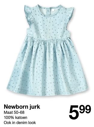 Promoties Newborn jurk - Huismerk - Zeeman  - Geldig van 30/01/2020 tot 31/08/2020 bij Zeeman