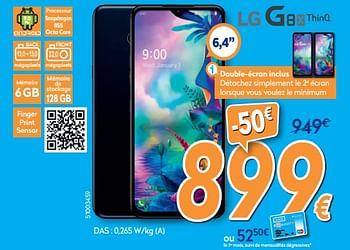 Promotions Lg smartphone g8x - LG - Valide de 01/02/2020 à 25/02/2020 chez Krefel