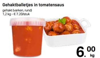 Promoties Gehaktballetjes in tomatensaus - Huismerk - Buurtslagers - Geldig van 30/01/2020 tot 27/02/2020 bij Buurtslagers
