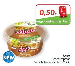 Promoties Aoste groentespread - Aoste - Geldig van 01/02/2020 tot 29/02/2020 bij Intermarche