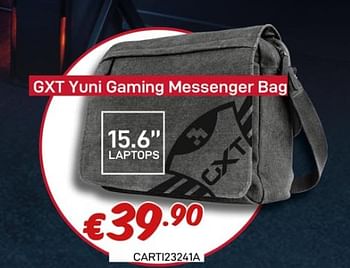 Promoties Gxt yuni gaming messenger bag - Trust - Geldig van 30/01/2020 tot 29/02/2020 bij Compudeals