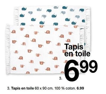 Promoties Tapis en toile - Huismerk - Zeeman  - Geldig van 30/01/2020 tot 31/08/2020 bij Zeeman