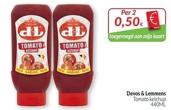 Promoties Devos + lemmens tomato ketchup - Devos Lemmens - Geldig van 01/02/2020 tot 29/02/2020 bij Intermarche