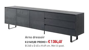 Promoties Arno dressoir - Bristol - Geldig van 01/02/2020 tot 20/02/2020 bij Overstock