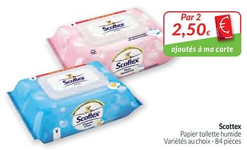 Promoties Scottex papier toilette humide - Scottex - Geldig van 01/02/2020 tot 29/02/2020 bij Intermarche