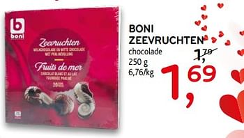 Promoties Boni zeevruchten chocolade - Boni - Geldig van 05/02/2020 tot 18/02/2020 bij C&B