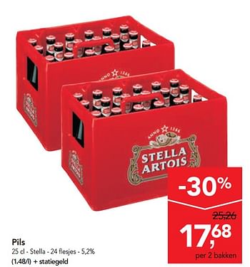 Promoties Pils stella - Stella Artois - Geldig van 12/02/2020 tot 25/02/2020 bij Makro