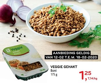 Promoties Veggie gehakt boni - Boni - Geldig van 12/02/2020 tot 18/02/2020 bij Alvo