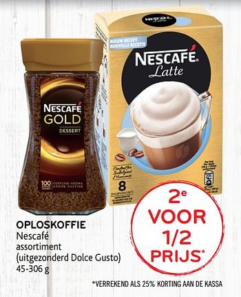 Promoties 2e voor 1-2 prijs oploskoffie nescafé - Nescafe - Geldig van 12/02/2020 tot 25/02/2020 bij Alvo