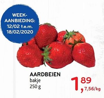 Promotions Aardbeien - Produit maison - Alvo - Valide de 12/02/2020 à 25/02/2020 chez Alvo