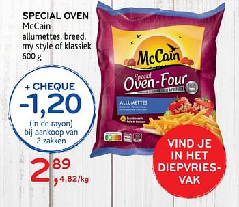 Promoties Special oven mccain - Mc Cain - Geldig van 12/02/2020 tot 25/02/2020 bij Alvo