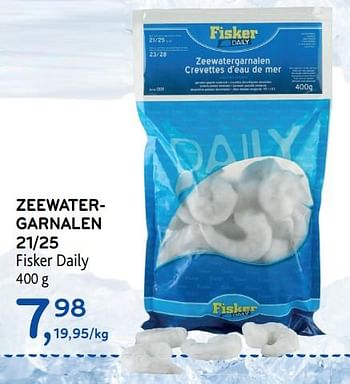 Promoties Zeewatergarnalen 21-25 fisker daily - Fisker Daily - Geldig van 12/02/2020 tot 25/02/2020 bij Alvo