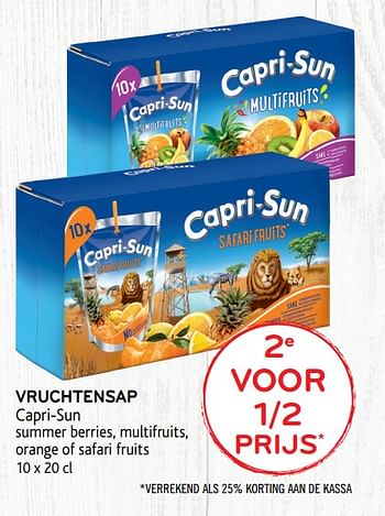 Promoties 2e voor 1-2 prijs vruchtensap capri-sun - Capri-Sun - Geldig van 12/02/2020 tot 25/02/2020 bij Alvo