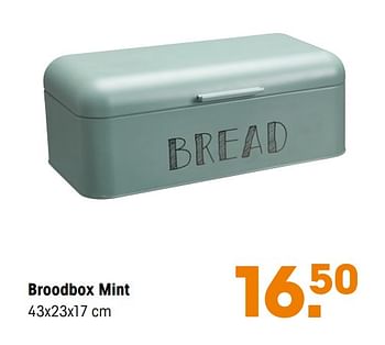Promotions Broodbox mint - Produit maison - Kwantum - Valide de 17/02/2020 à 01/03/2020 chez Kwantum