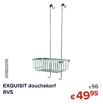 Promoties Exquisit douchekorf rvs - Exquisit - Geldig van 28/02/2020 tot 31/03/2020 bij Euro Shop