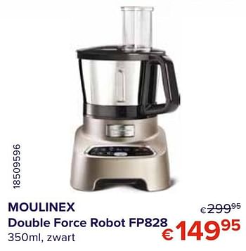 Promoties Moulinex fp828 double force robot - Moulinex - Geldig van 28/02/2020 tot 31/03/2020 bij Euro Shop