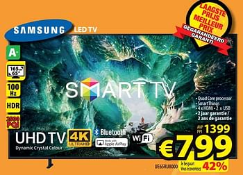 Promoties Samsung led tv ue65ru8000 - Samsung - Geldig van 12/02/2020 tot 19/02/2020 bij ElectroStock