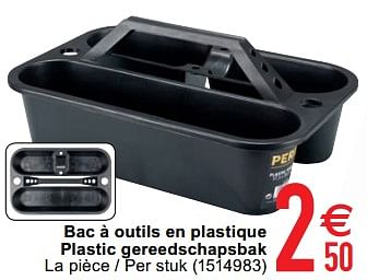 Promoties Bac à outils en plastique plastic gereedschapsbak - Huismerk - Cora - Geldig van 12/02/2020 tot 24/02/2020 bij Cora