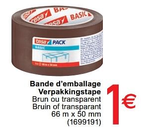 Promoties Bande d`emballage verpakkingstape - Tesa - Geldig van 12/02/2020 tot 24/02/2020 bij Cora