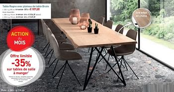 Promoties Table ragno avec plateau de table bruto - Bristol - Geldig van 01/02/2020 tot 20/02/2020 bij Overstock