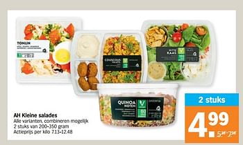 Promotions Ah kleine salades - Produit Maison - Albert Heijn - Valide de 10/02/2020 à 16/02/2020 chez Albert Heijn