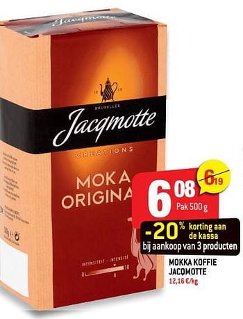 Promoties Mokka koffie jacqmotte - JACQMOTTE - Geldig van 12/02/2020 tot 18/02/2020 bij Smatch