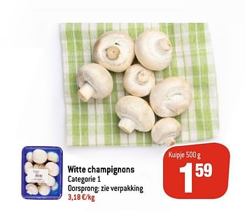 Promoties Witte champignons - Huismerk - Match - Geldig van 12/02/2020 tot 25/02/2020 bij Match