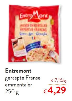 Promotions Entremont geraspte franse emmentaler - Entre Mont - Valide de 12/02/2020 à 25/02/2020 chez OKay