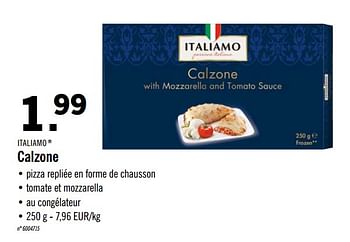 Promotions Calzone - Italiamo - Valide de 17/02/2020 à 22/02/2020 chez Lidl
