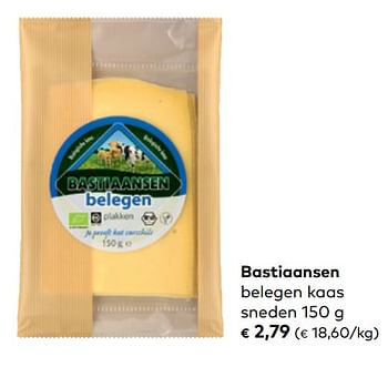 Promoties Bastiaansen belegen kaas sneden - Bastiaansen - Geldig van 05/02/2020 tot 03/03/2020 bij Bioplanet
