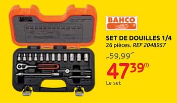 Promotions Set de douilles 1-4 bahco - Bahco - Valide de 19/02/2020 à 02/03/2020 chez Brico