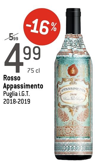 Promoties Rosso appassimento - Rode wijnen - Geldig van 05/02/2020 tot 25/02/2020 bij Match