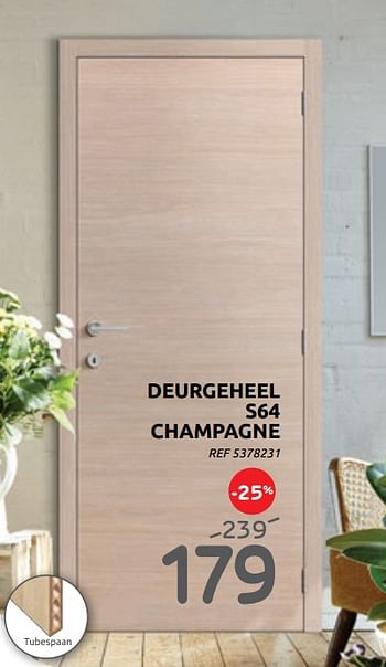 Promoties Deurgeheel s64 champagne - Thys - Geldig van 19/02/2020 tot 16/03/2020 bij BricoPlanit